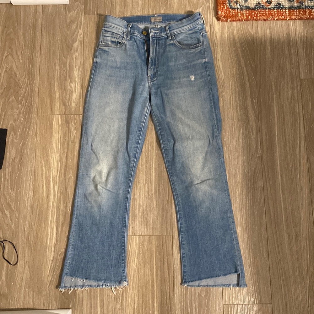 Womens flair blue jeans